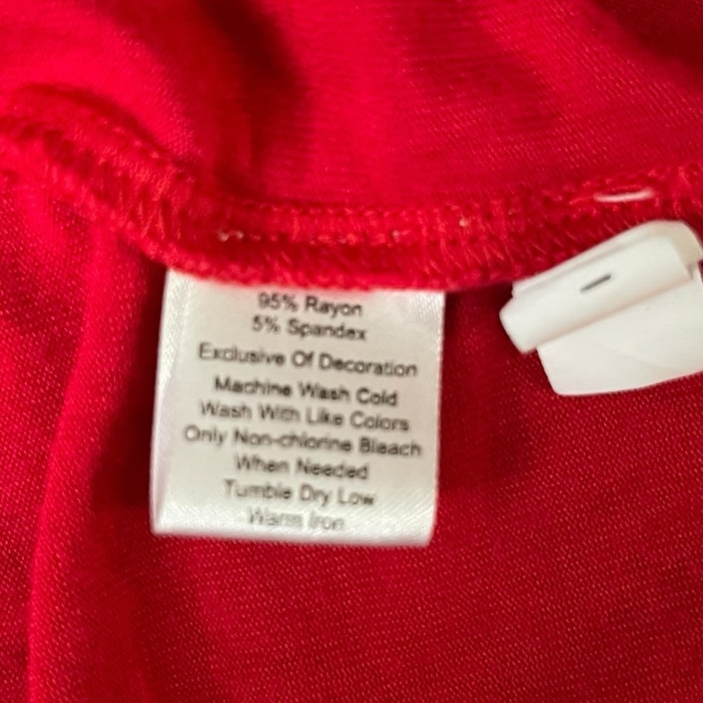 Madison‎ Grey Red Ruffle Strap Tiered Sundress Mini Dress Size S - Picture 7 of 8